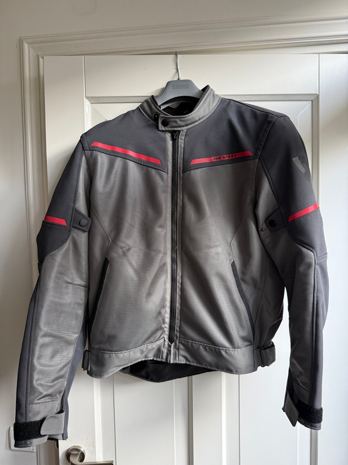 REV’IT! Airwave 3 doorwaai motorjas XL grijs/rood ZGAN, Ophalen of Verzenden, Tweedehands, Heren, Jas | textiel