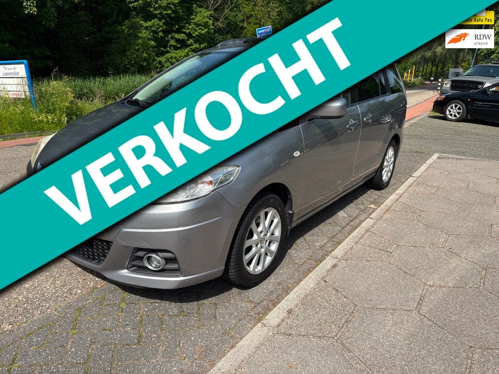 Mazda 5 2.0 Katano 7-persoons AUTOMAAT!, Stof, Gebruikt, 7 stoelen, Origineel Nederlands