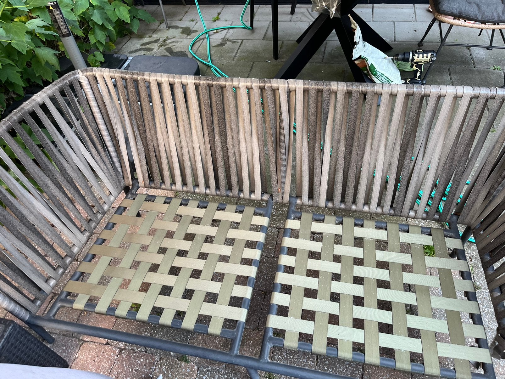 Tuinbankje, Tuin en Terras, Tuinsets en Loungesets, Ophalen, Zo goed als nieuw