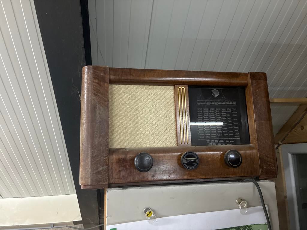 Vintage buizenradio - Klassieke uitstraling, Audio, Tv en Foto, Radio's, Ophalen of Verzenden, Gebruikt, Radio