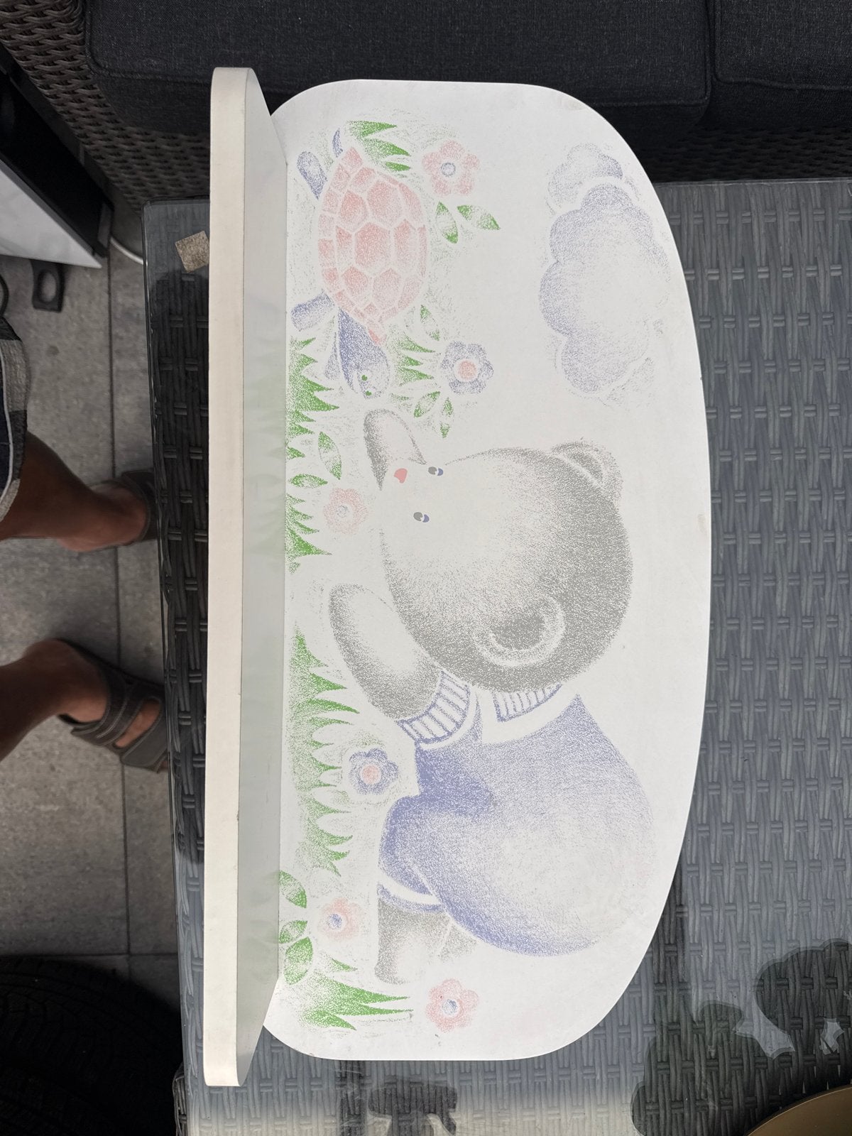 Leuke wandplank met beer en schildpad voor kinderkamer, Ophalen, Gebruikt, Overige merken, Wanddecoratie