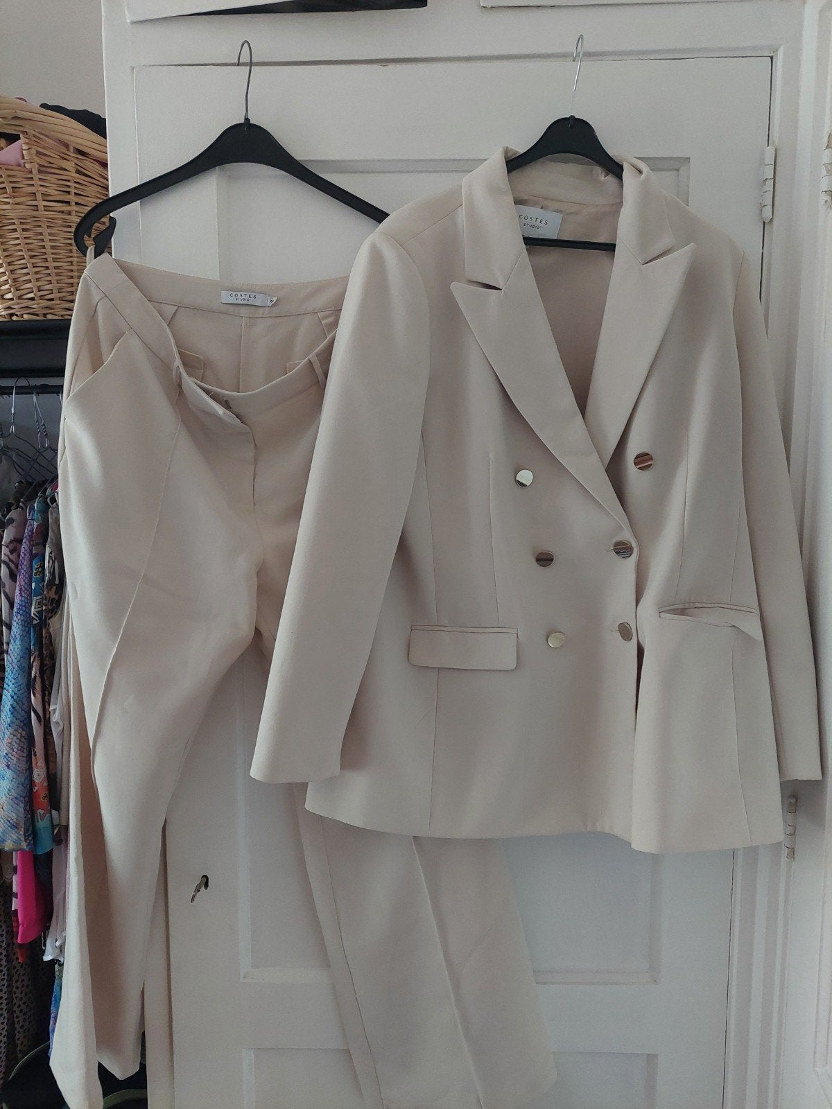 costes pak broek xxl jasje maat 44, Ophalen, Zo goed als nieuw, Maat 42/44 (L), Kostuum of Pak