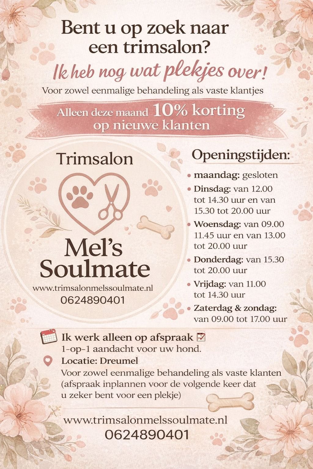 Trimsalon, Dieren en Toebehoren, Ophalen of Verzenden