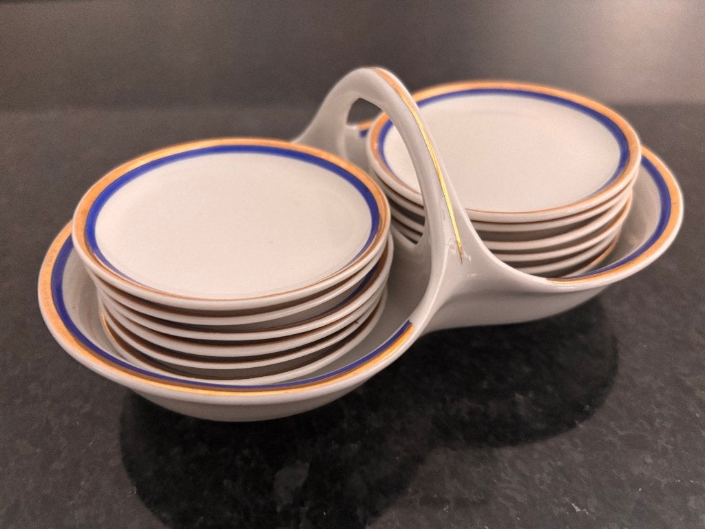 Art Deco petit four set, Jäger, 13-delig., Ophalen of Verzenden