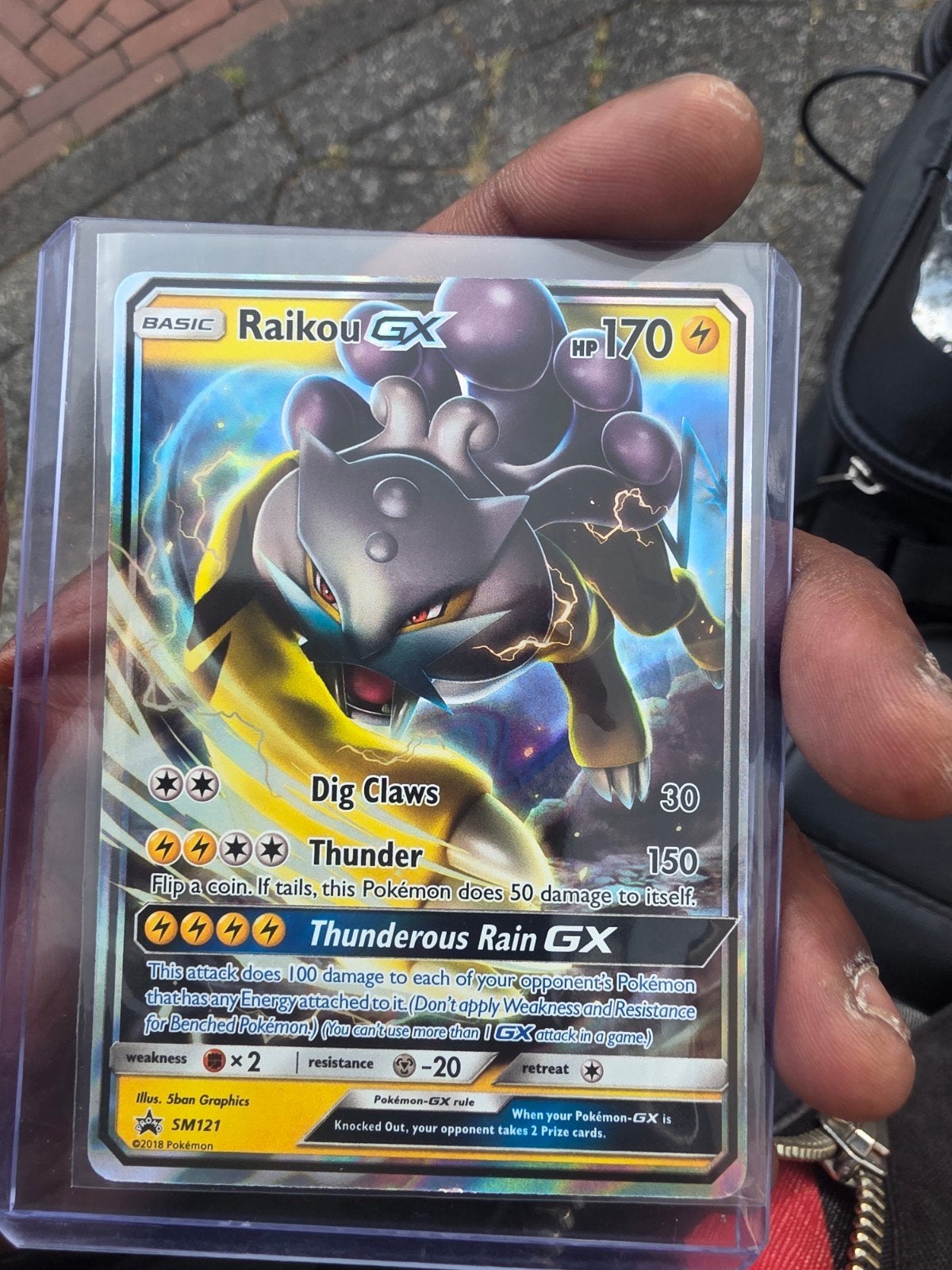 Pokémon Kaart Raikou GX SM121 - Zo goed als nieuw, Ophalen of Verzenden