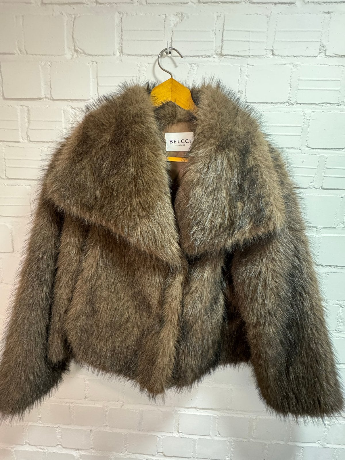 BELCCI COUTURE Faux Fur Jas Maat S/M, Ophalen of Verzenden, Zo goed als nieuw, Maat 36 (S), Bruin