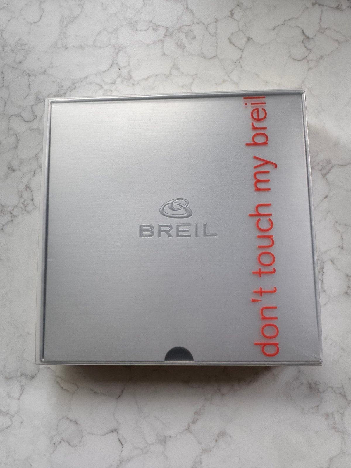 Ketting breil in originele doos, Ophalen of Verzenden, Zo goed als nieuw, Zilver, Overige materialen