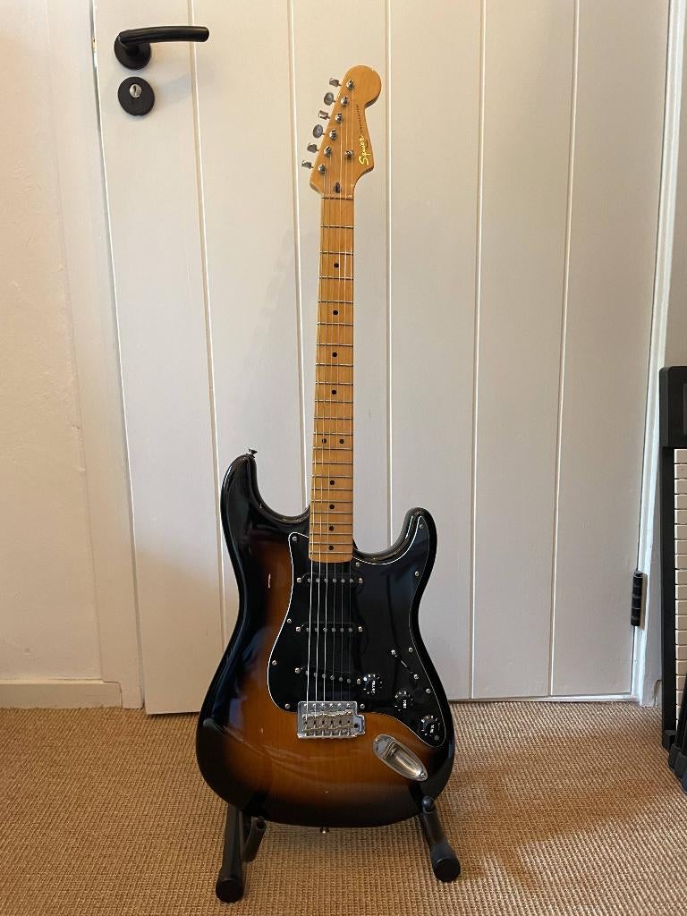Squier CV 50s Strat met Fender Custom Shop Fat '50s, Ophalen, Zo goed als nieuw, Solid body, Overige merken