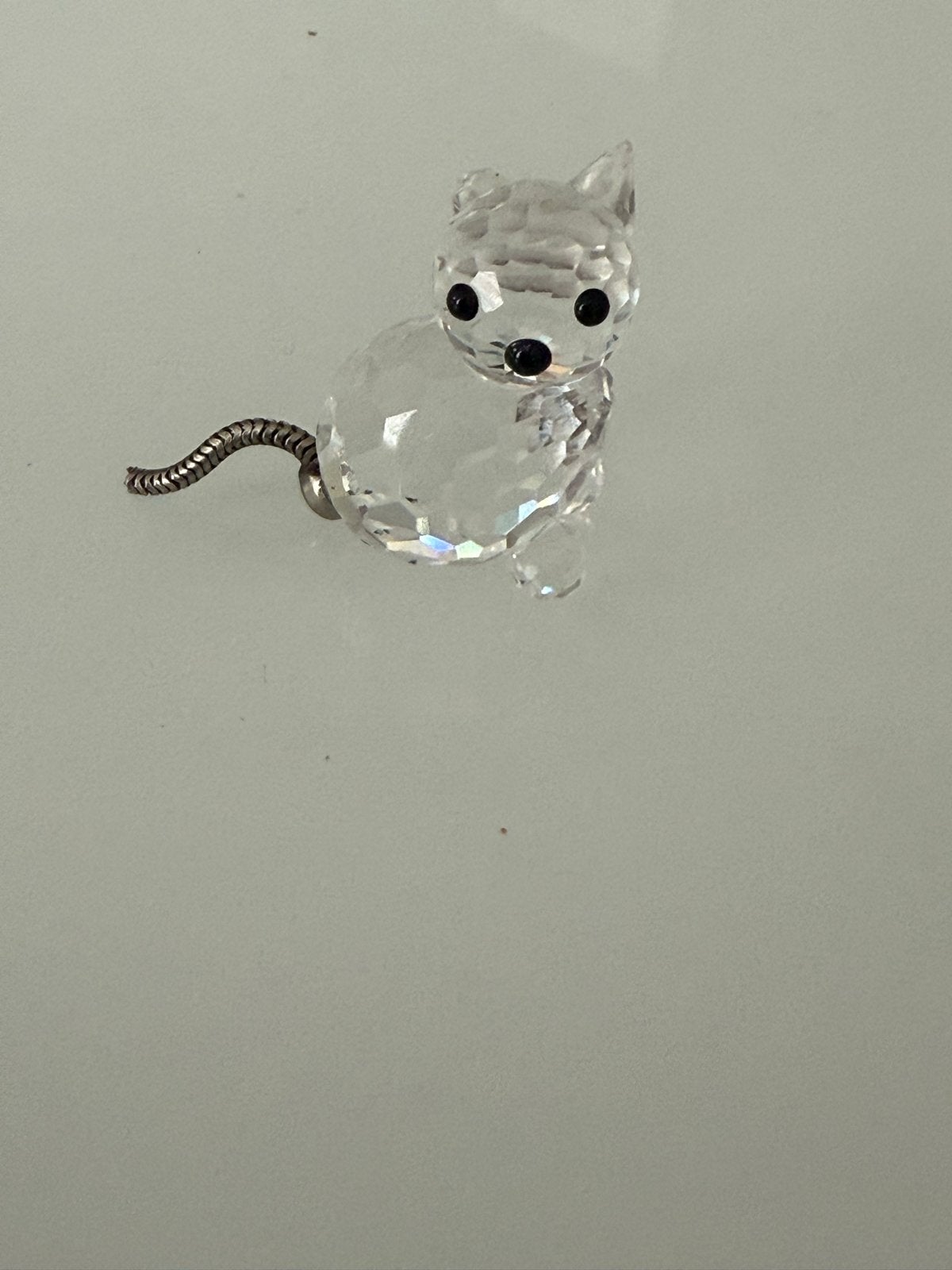 Swarovski kristallen katje -, Verzamelen, Swarovski, Zo goed als nieuw, Figuurtje, Ophalen of Verzenden
