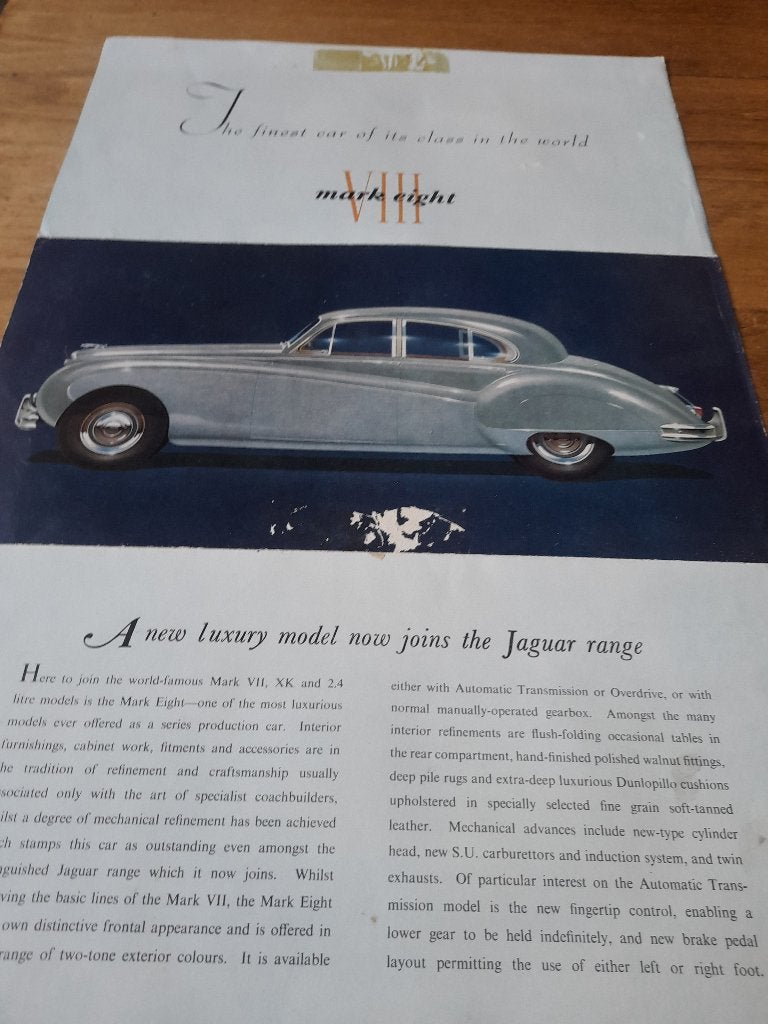 Folder van jaguar mark eight, Verzenden, Gelezen, Overige merken