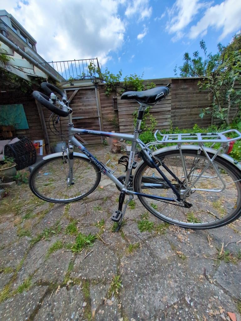 Jan Janssen Hybridium Sport Touring fiets aluminium 7005, Overige merken, 28 inch, Gebruikt, Vering