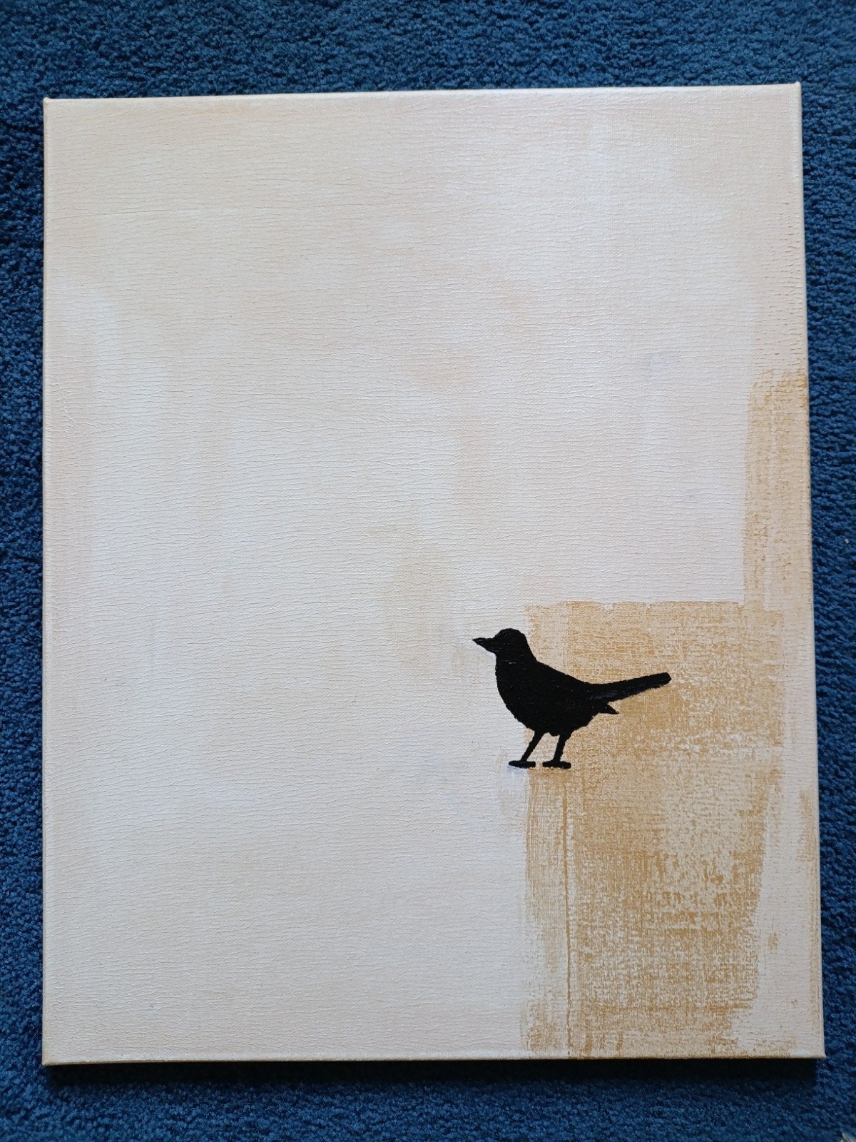 Japandi Wabi Sabi Canvas 40x50 cm - Beige Zwart Goud, Ophalen of Verzenden
