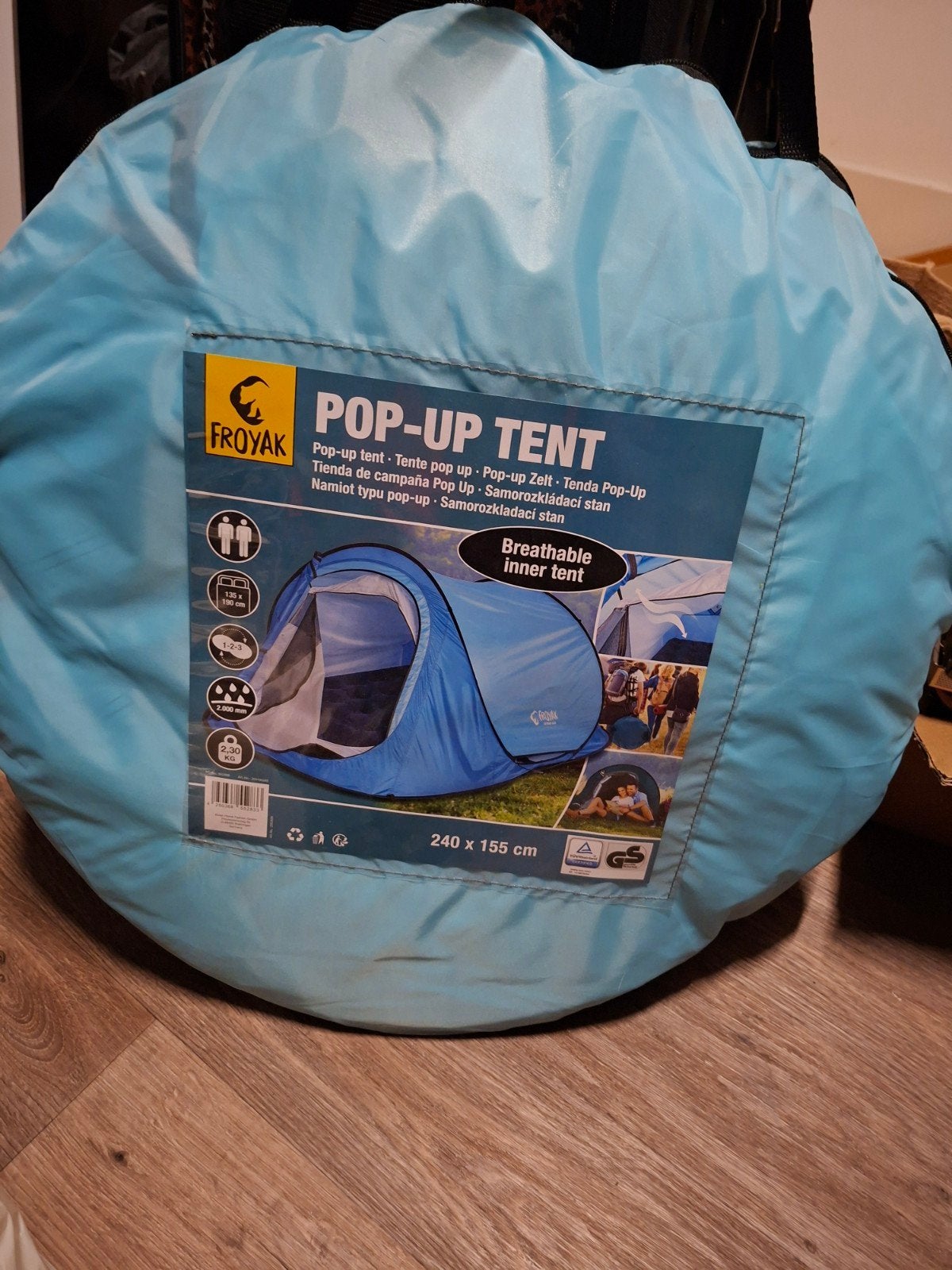 Tent, Ophalen