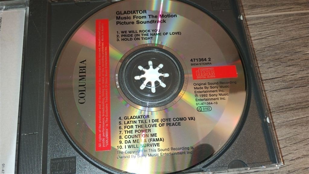 Gladiator - Music From The Motion Picture, Cd's en Dvd's, Ophalen of Verzenden, Zo goed als nieuw