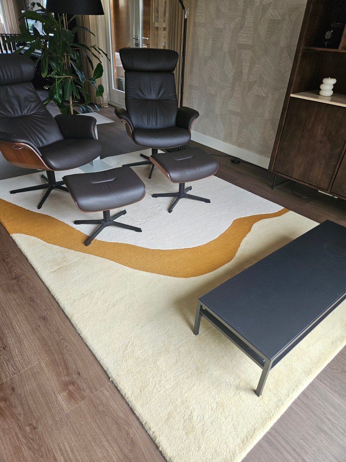 Brinker Organix Gold Vloerkleed 200x290 cm, Ophalen, Gebruikt, Crème, 200 cm of meer