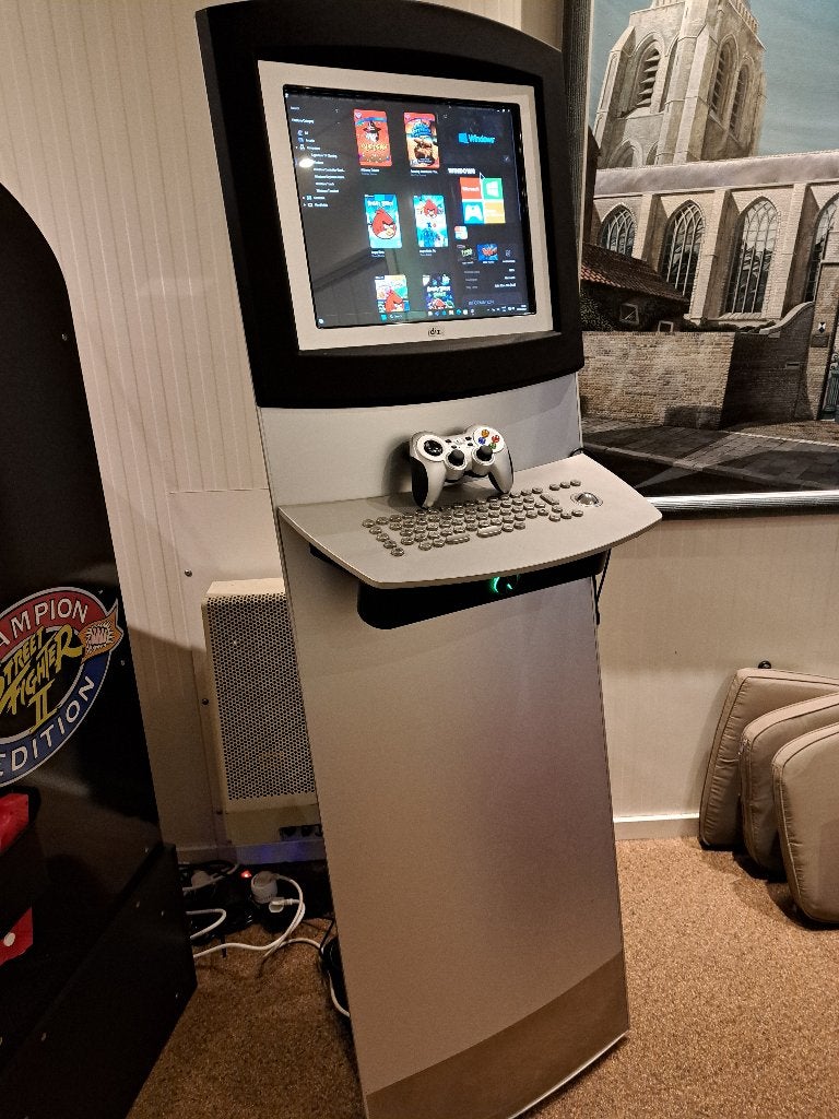 UNIEKE XXL TOUCHSCREEN GAME KIOSK / ARCADE PC – STEAM READY, Ophalen, Overige merken, Gebruikt