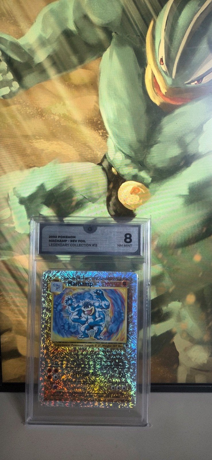 Machamp Legendary Collection (Reverse Holo) - Grade 8, Ophalen of Verzenden