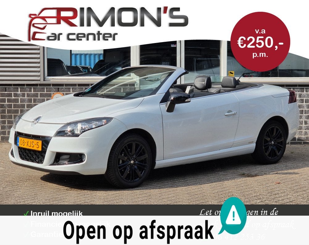 Renault Mégane Coupé-Cabriolet 1.4 TCE Monaco GP Leder Sto, Auto's, Renault, Euro 5, Gebruikt, 750 kg, 4 cilinders