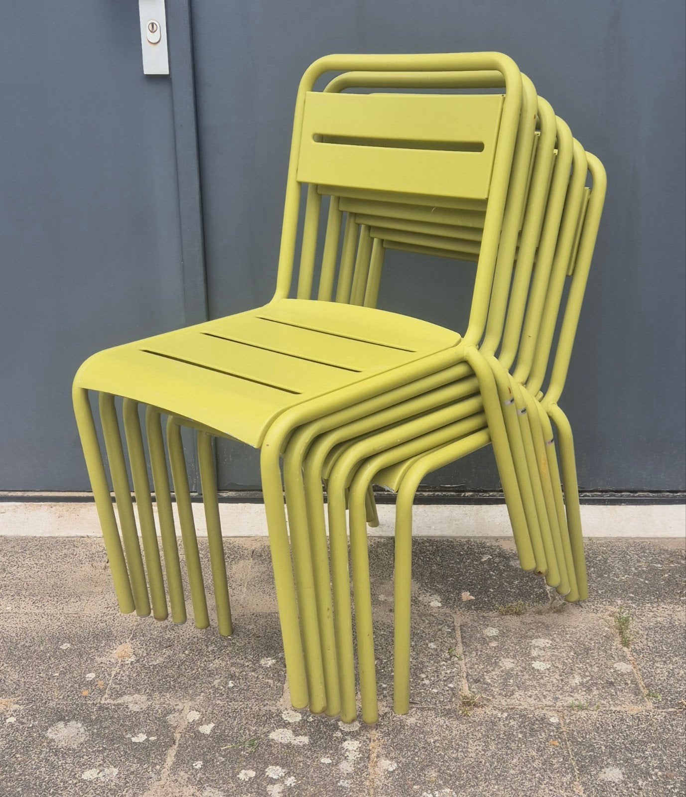 Originele EMU Star design tuinstoelen groen, Ophalen, Gebruikt, N.v.t, Metaal
