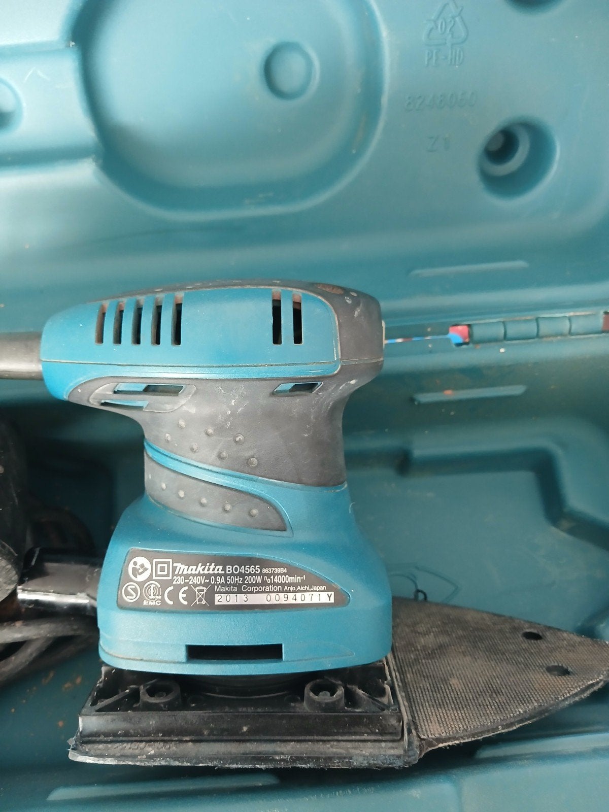 makita schuurmachine, Doe-het-zelf en Verbouw, Gereedschap | Schuurmachines, Ophalen of Verzenden, Gebruikt, Minder dan 600 watt