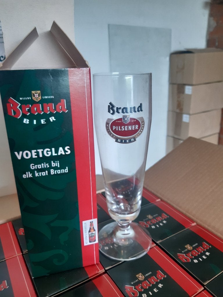 40 Brand bier bierglazen, Verzamelen, Biermerken, Ophalen of Verzenden, Nieuw, Glas of Glazen, Brand