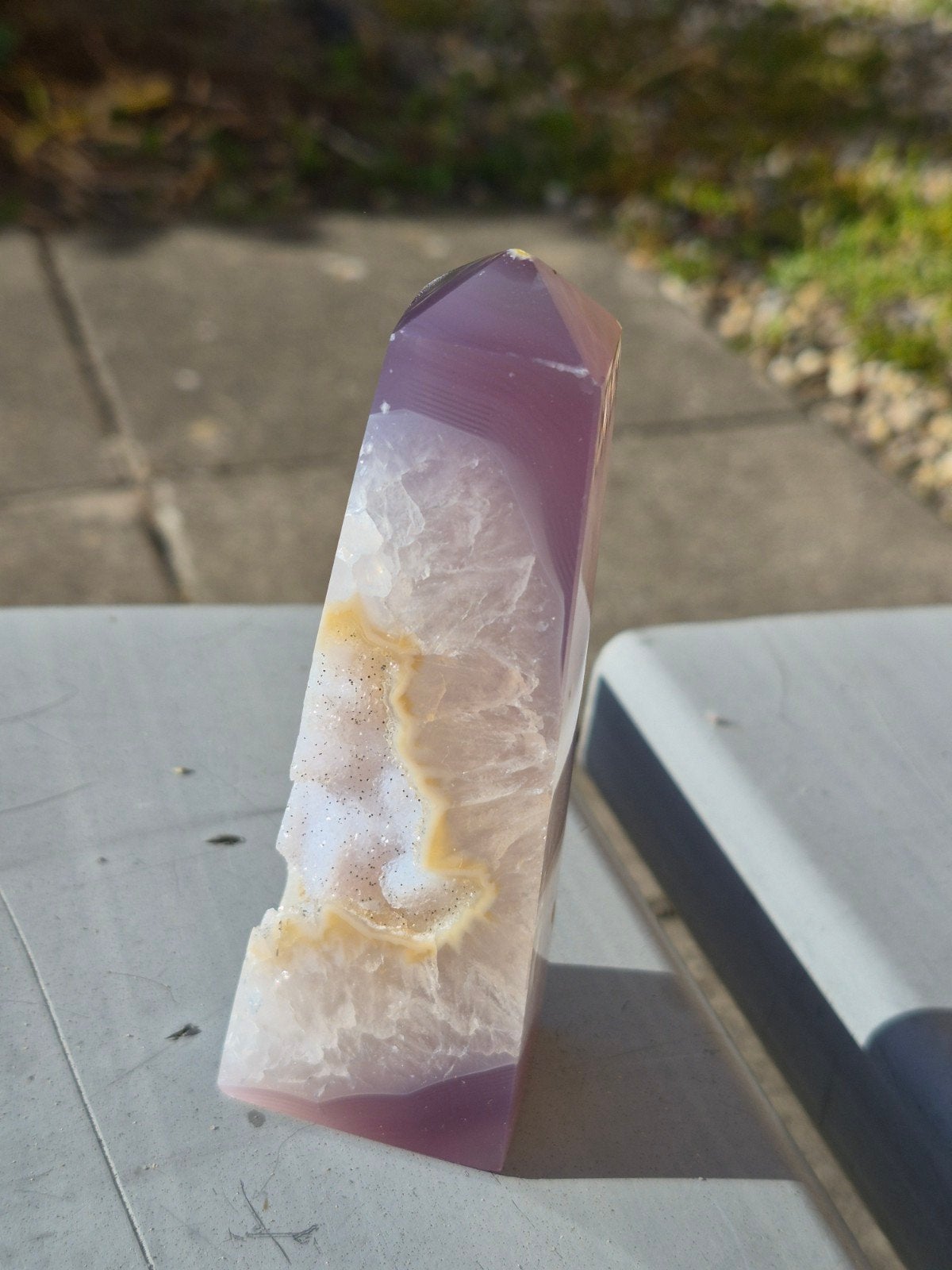 Druzy agaat toren, Ophalen of Verzenden