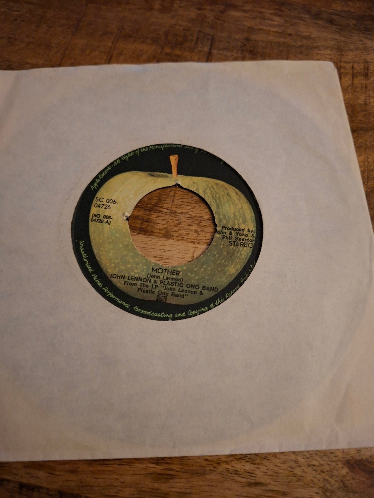 john lennon & plastic ono band / mother, Ophalen of Verzenden