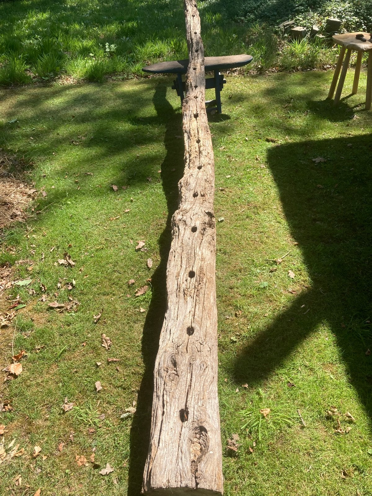 Decoratieve houten boomstam balk, Ophalen