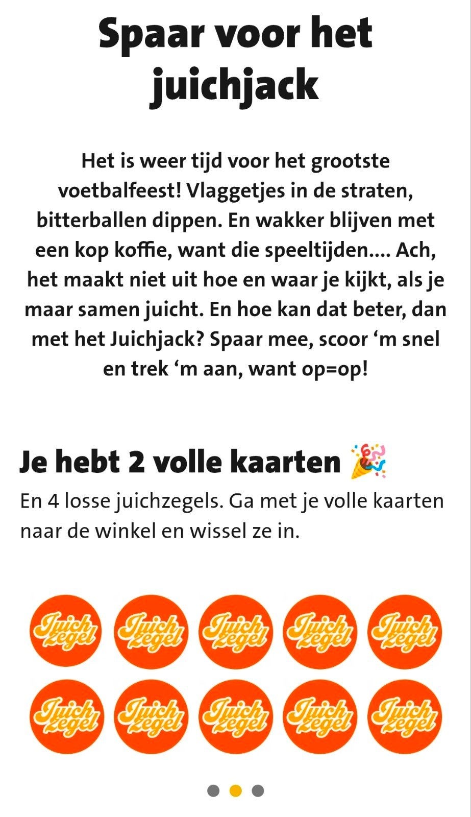 Juichzegels voor Juichjack actie Jumbo, Jumbo, Ophalen