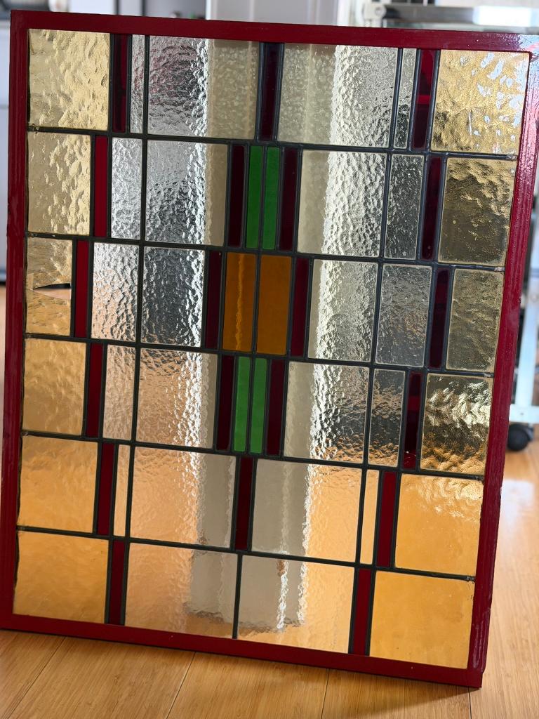 Glas in lood-ramen, Doe-het-zelf en Verbouw, Glas en Ramen, Ophalen, Gevelraam of Ruit, Gebruikt, Minder dan 80 cm