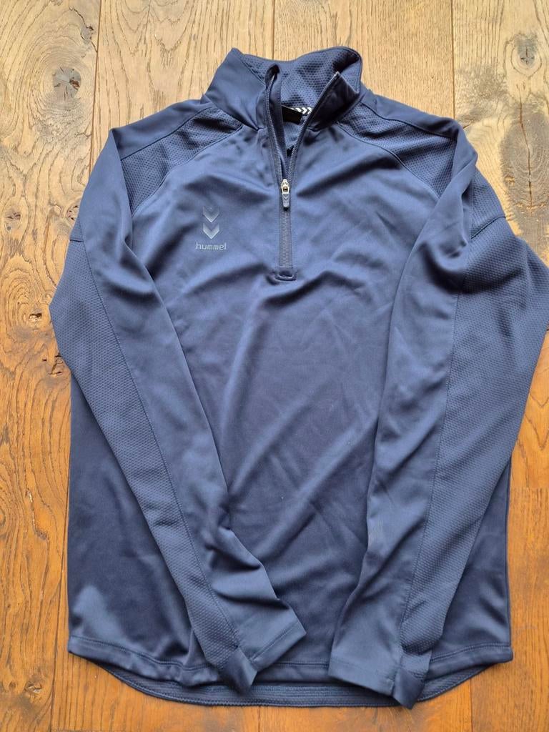 Koninklijke HFC - Hummel Quarter Zip Top, maat S, Ophalen of Verzenden, Zo goed als nieuw, Zwart, Voetbal