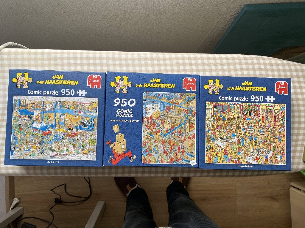5 puzzles van Jan van Haasteren en Jumbo, Hobby en Vrije tijd, Denksport en Puzzels, Ophalen of Verzenden, 500 t/m 1500 stukjes