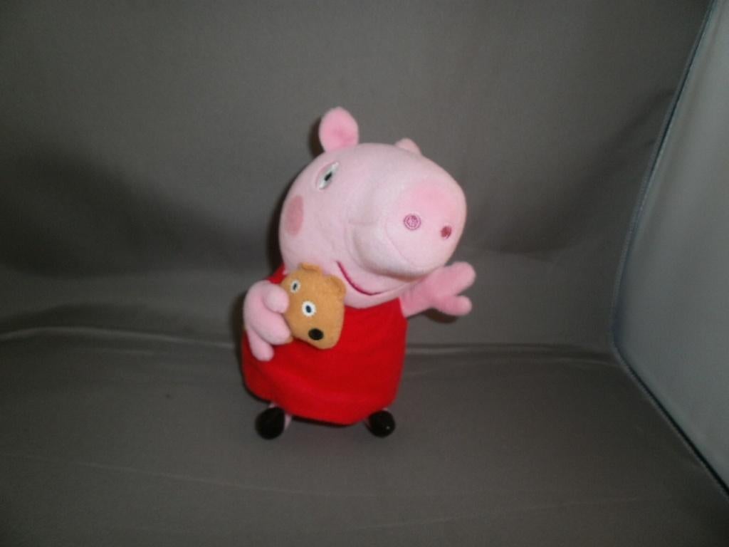 peppa ty bananas varken big met bruin beertje 19 cm totaal, Ophalen of Verzenden, Nieuw, Overige typen