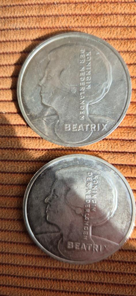 2x 10 Gulden Beatrix Jan Steen 1996, Postzegels en Munten, Munten | Nederland, Ophalen of Verzenden, Koningin Beatrix, 10 gulden