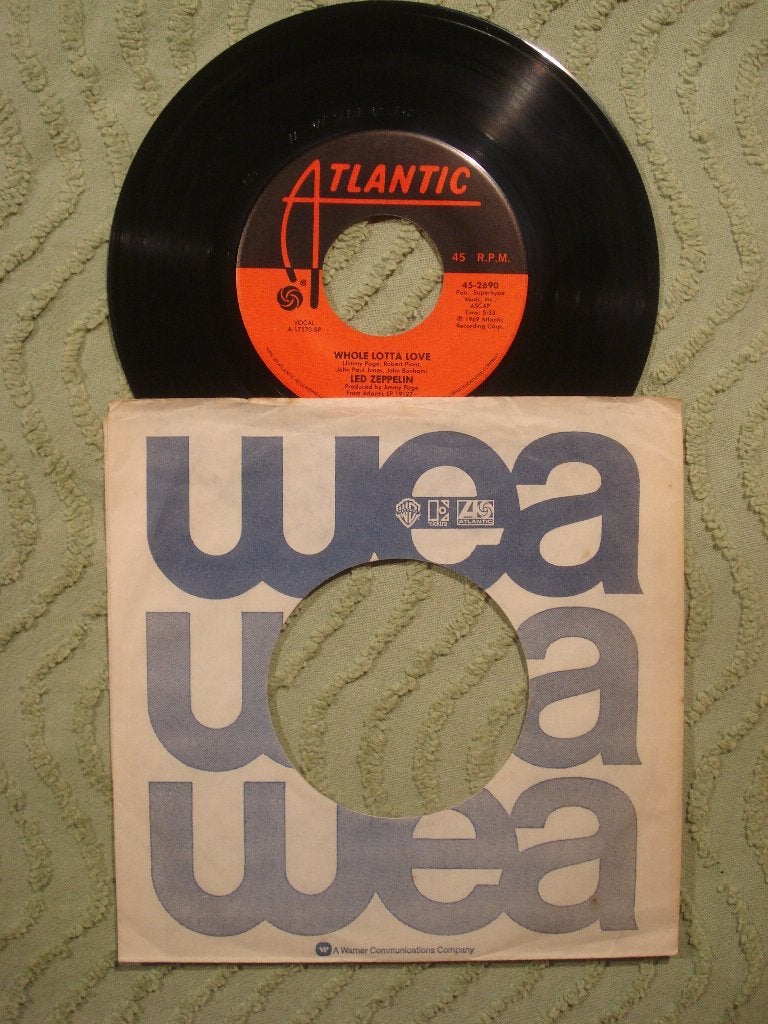 Led Zeppelin 7" Vinyl Single: ‘Whole lotta love’ (USA), Cd's en Dvd's, Vinyl Singles, Ophalen of Verzenden, Zo goed als nieuw