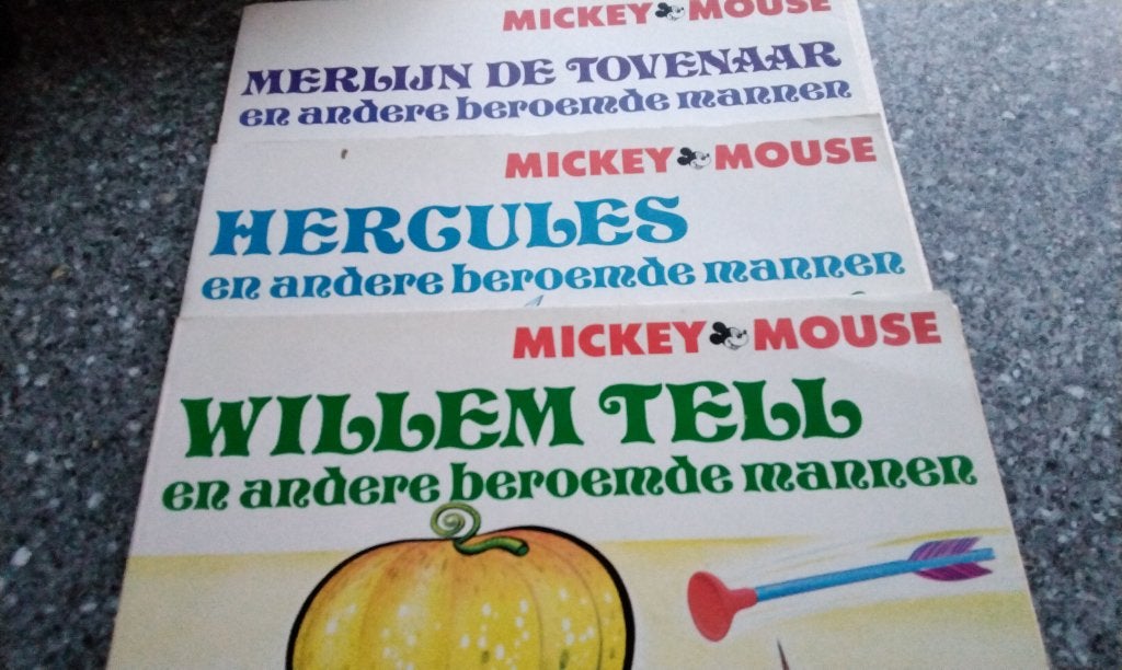 Mickey Mouse en andere beroemde Mannen, Boeken, Meerdere stripboeken, Ophalen of Verzenden, Gelezen