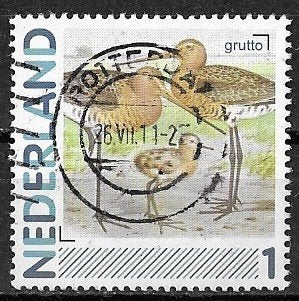 PERSOONLIJKE ZEGEL VOGEL GRUTO GESTEMPELD, Ophalen of Verzenden, Na 1940, Gestempeld