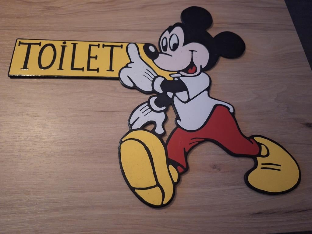 Mickey Mouse toiletbewijzering, Ophalen of Verzenden, Mickey Mouse, Nieuw