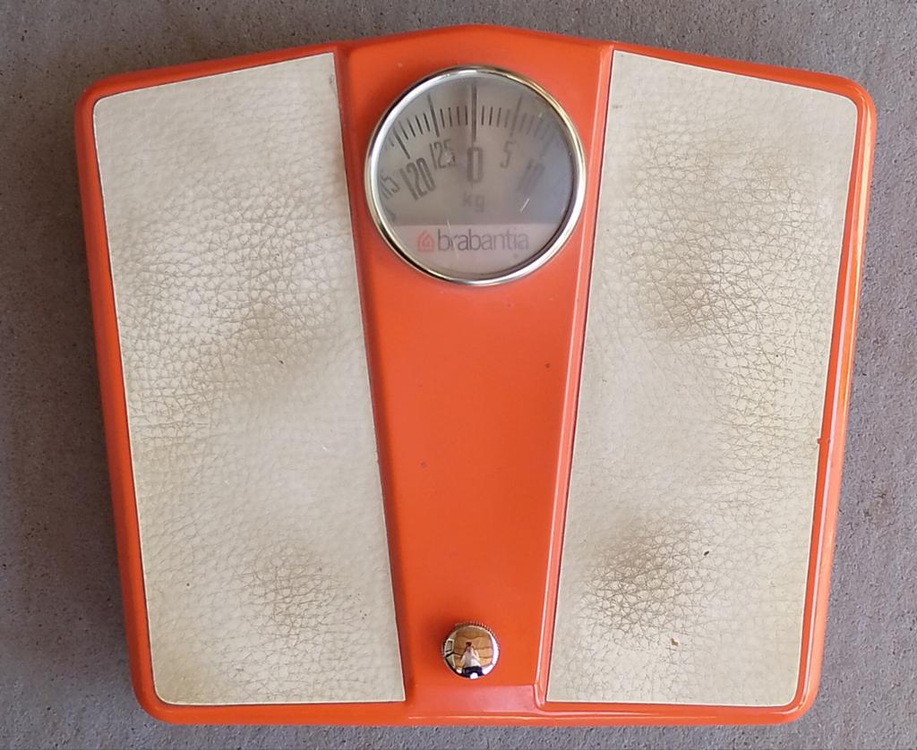 Retro Brabantia weegschaal, Witgoed en Apparatuur, Weegschalen, Minder dan 10 kg, Ophalen of Verzenden, Zo goed als nieuw, Personenweegschaal