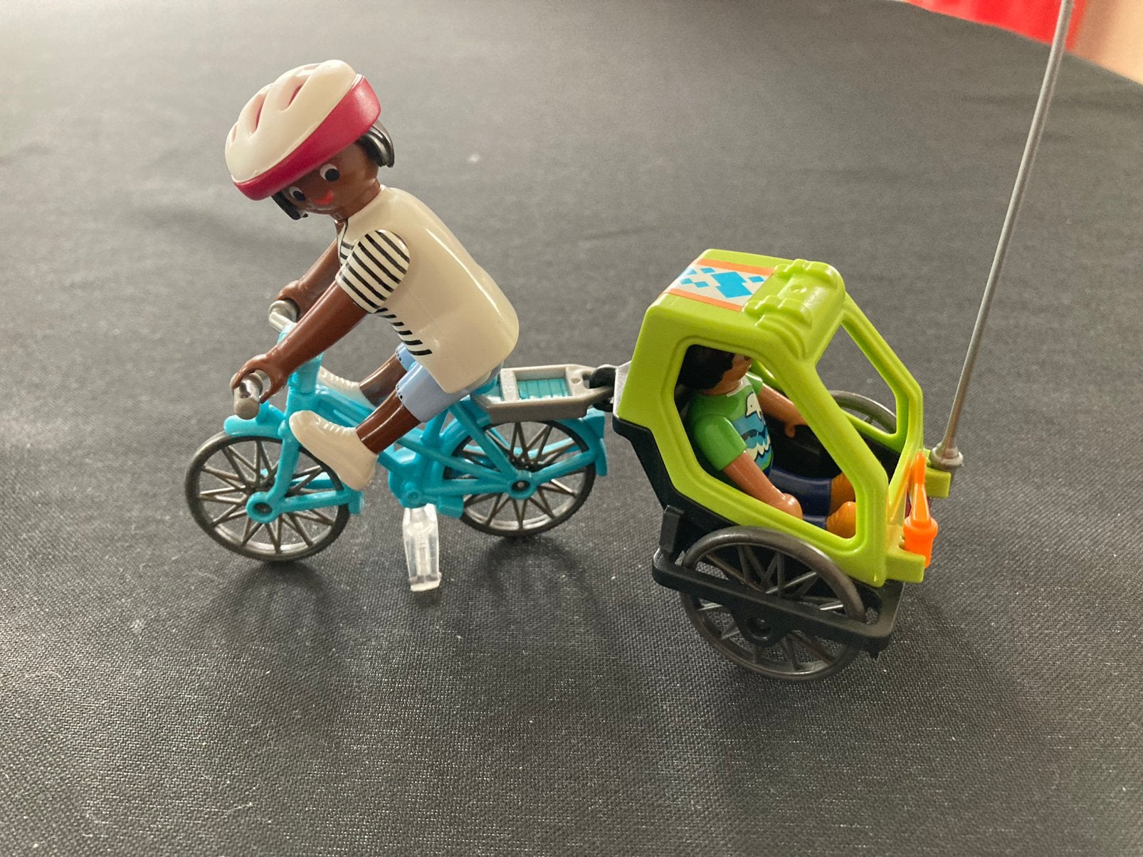 Playmobil fiets met aanhanger., Ophalen of Verzenden, Zo goed als nieuw
