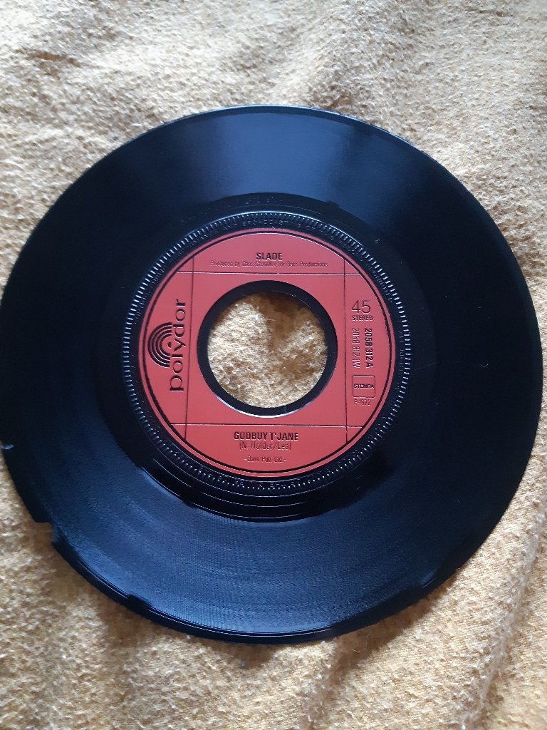 Slade, Gudbuy T`jane o.k.,Yesterday was Yesterday uniek 1972, Gebruikt, Originele persing, 7 inch, Ophalen of Verzenden
