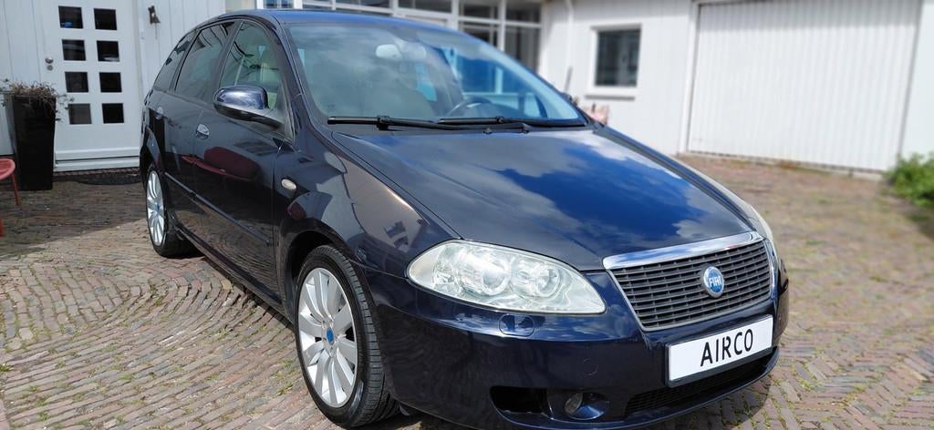 Fiat Croma 2.2-16V Emotion v.1E Eigenaar, Leder / Navi / Iso, Auto's, Fiat, Gebruikt, 4 cilinders, Blauw, Handgeschakeld