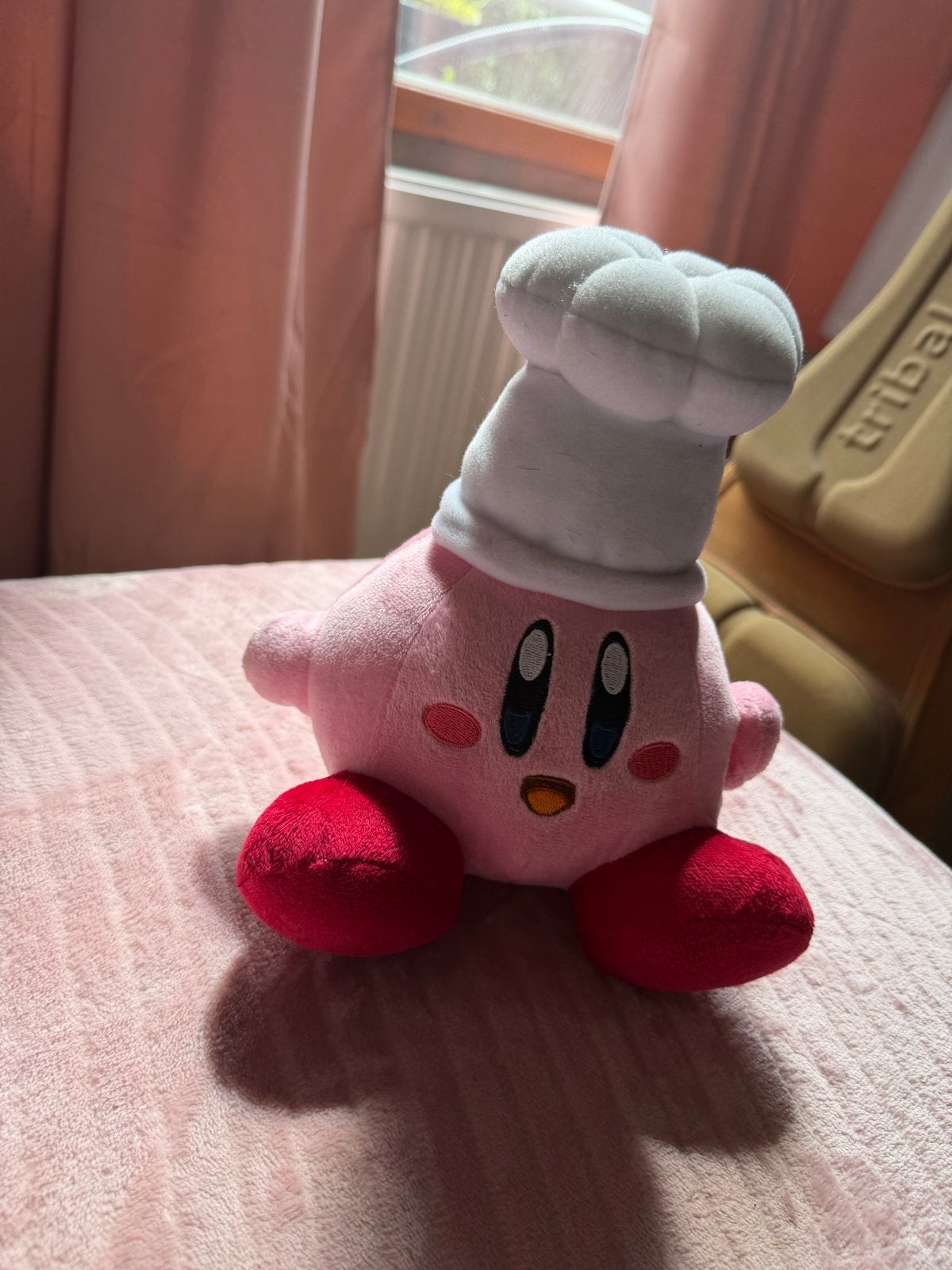 Kirby knuffel met koksmuts - Zo goed als nieuw, Overige karakters, Overige typen, Ophalen of Verzenden, Nintendo