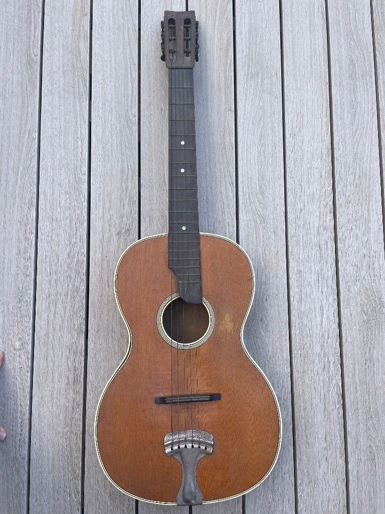Vintage salongitaar ca. 1930-1945 met originele hoes, Ophalen, Gebruikt, Overige typen