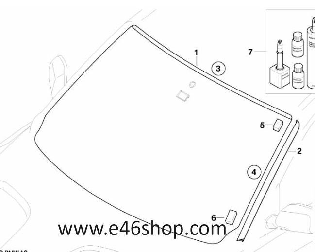 BMW X3 VOORRUIT LIJST LINKS NIEUW OE 51313419449, -, -, Nieuw, Ophalen of Verzenden
