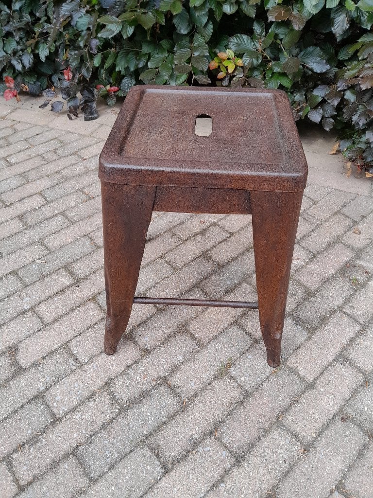 ~ Industriële Metalen Kruk, Huis en Inrichting, Ophalen of Verzenden, Gebruikt, IJzer