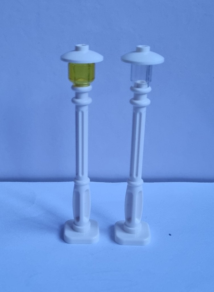Lego lantarenpaal compleet, White (per 5), Ophalen of Verzenden, Zo goed als nieuw, Losse stenen, Lego