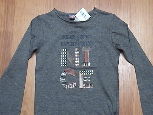 BLUE QUEEN mooi NIEUW grijs shirt met opdruk van tekst 122, Meisje, Nieuw, Ophalen of Verzenden, Blue Queen