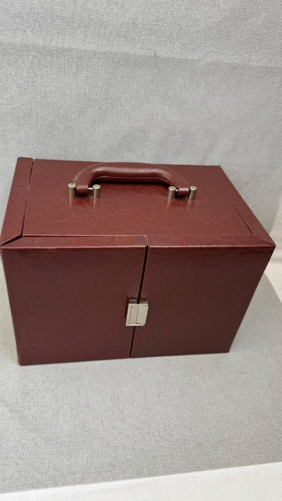 Luxe Sieradendoos / Juwelenkistje - Hardcase Bruin, Verzenden, Gebruikt, Bruin, Hardcase