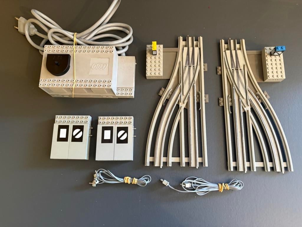 Lego 12v trein rails elektrische wissels, Lego, Lego, Verzenden, Zo goed als nieuw